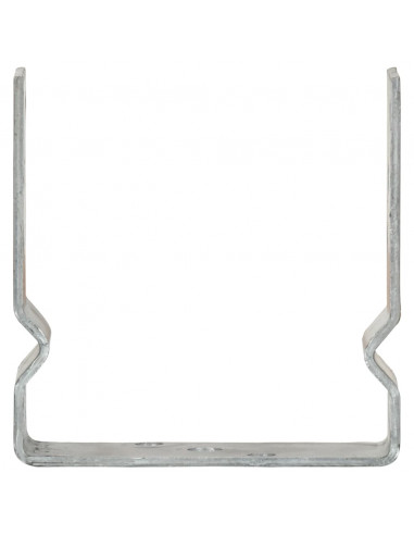 Picchetti per Recinzione 12pz Argento 14x6x15cm Acciaio Zincato