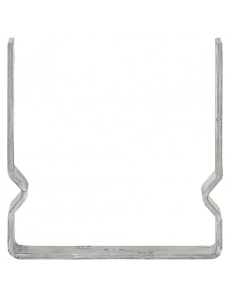 Picchetti per Recinzione 12pz Argento 14x6x15cm Acciaio Zincato