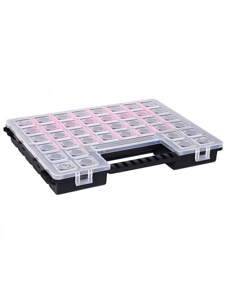 Scatole Assortimento 5 pz con Divisori 385x283x50mm in Plastica
