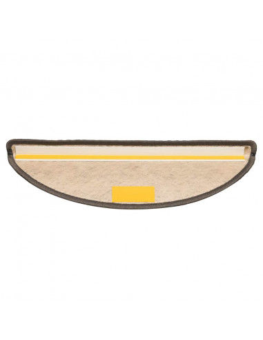 Tappeti Adesivi per Scale Sisal 30pz 56x17x3 cm Beige Marrone