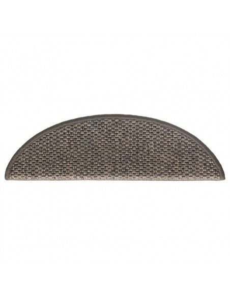 Tappeti Adesivi per Scale Sisal 30pz 56x17x3 cm Beige Marrone