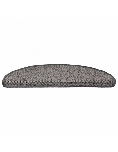 Tappeti Adesivi per Scale Sisal 30pz 65x21x4cm Beige Marrone