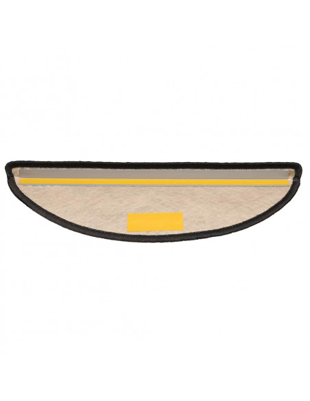 Tappeti Adesivi Scale Aspetto Sisal 30 pz 56x17x3 cm Antracite