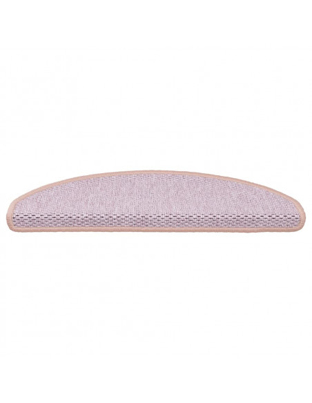 Tappeti Autoadesivi Scale Aspetto Sisal 30 pz 65x21x4 cm Rossi