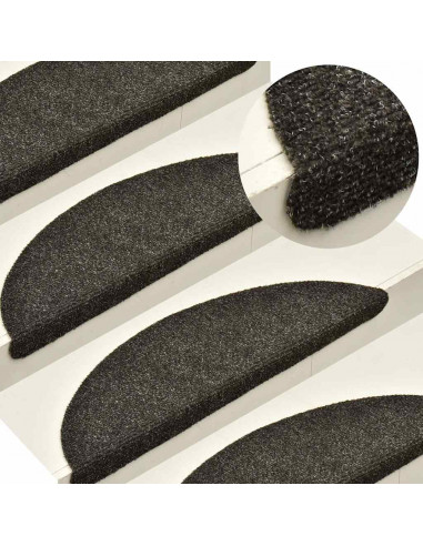 Tappetini Autoadesivi per Scale 20 pz Antracite 65x21x4 cm