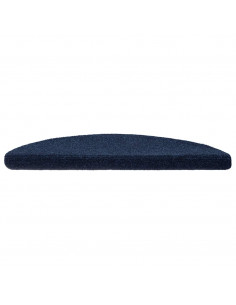 Tappetini per scale autoadesivi 20 pz 56x17x3 cm blu navy semicircolari 2
