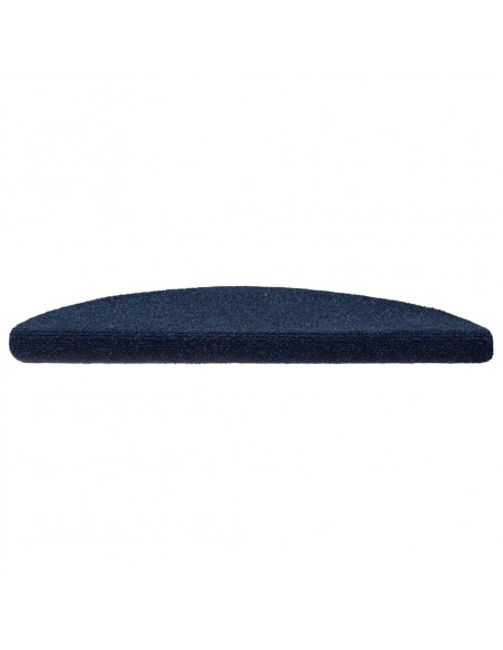 Tappetini per scale autoadesivi 20 pz 56x17x3 cm blu navy semicircolari