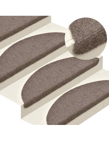 Tappetini Autoadesivi per Scale 20 pz Crema 56x17x3 cm