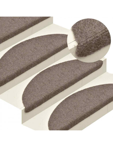 Tappetini Autoadesivi per Scale 20 pz Crema 56x17x3 cm
