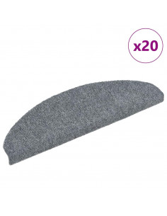 Tappetini Autoadesivi per Scale 20 pz Grigio Chiaro 65x21x4 cm