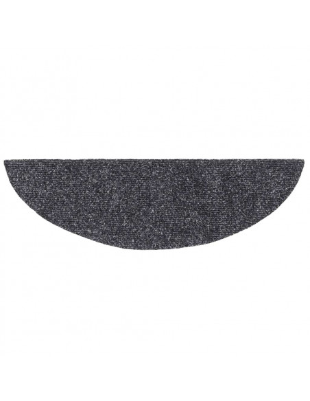 Tappetini Autoadesivi per Scale 20 pz Grigio Scuro 56x17x3 cm