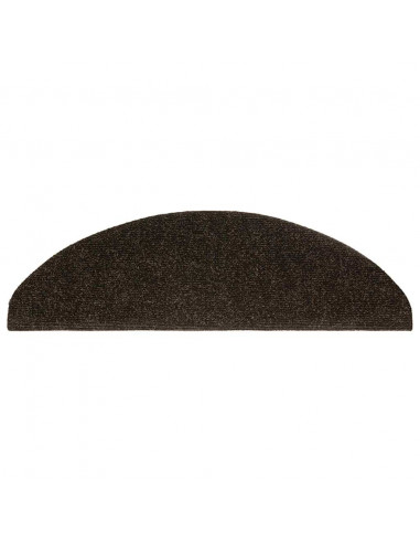 Tappetini Autoadesivi per Scale 20 pz Marrone Scuro 65x21x4 cm