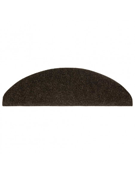Tappetini Autoadesivi per Scale 20 pz Marrone Scuro 65x21x4 cm