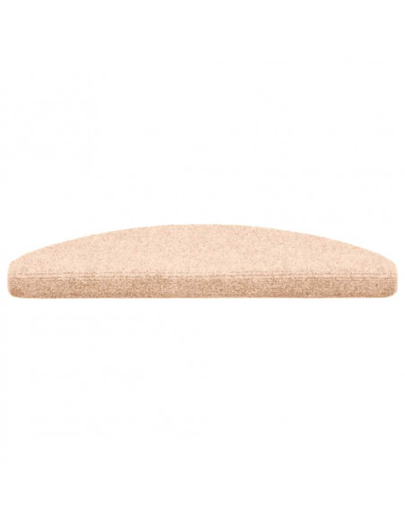 Tappetini per scale autoadesivi 20 pz 65x21x4 cm Marrone Chiaro semicircolari grandi