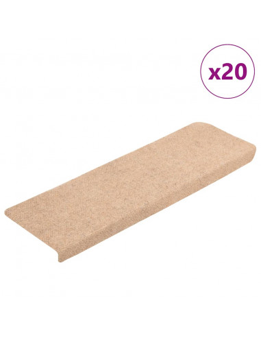 Tappetini Autoadesivi per Scale 20 pz Marroni 65x21x4 cm