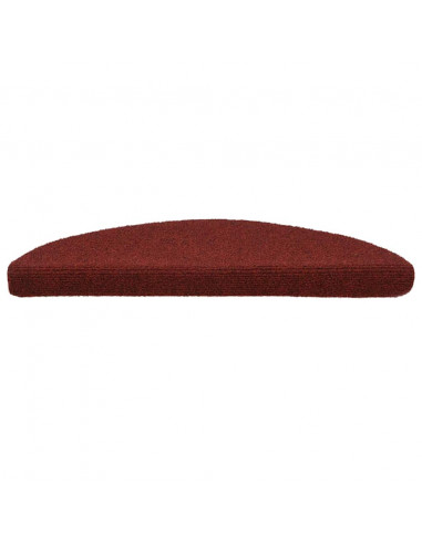 Tappetini Autoadesivi per Scale 20 pz Rossi 56x17x3 cm