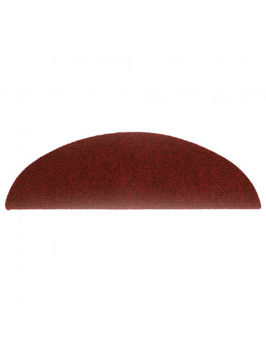 Tappetini Autoadesivi per Scale 20 pz Rossi 56x17x3 cm
