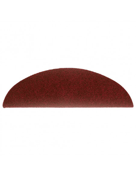 Tappetini Autoadesivi per Scale 20 pz Rossi 56x17x3 cm