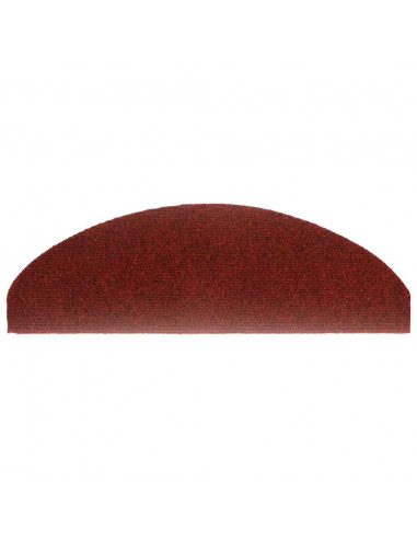 Tappetini Autoadesivi per Scale 20 pz Rossi 65x21x4 cm