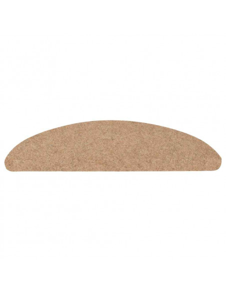 Tappetini Autoadesivi per Scale 30 pz Beige 56x17x3 cm