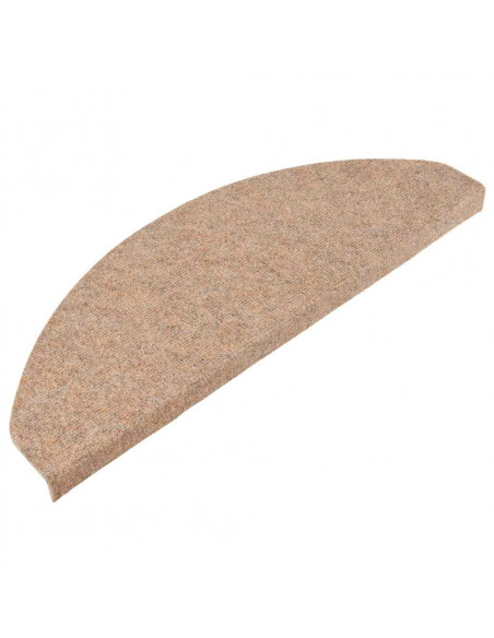Tappetini Autoadesivi per Scale 30 pz Beige 65x22,5x3,5 cm