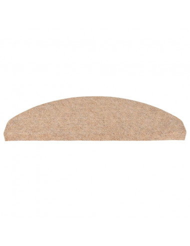 Tappetini Autoadesivi per Scale 30 pz Beige 65x22,5x3,5 cm