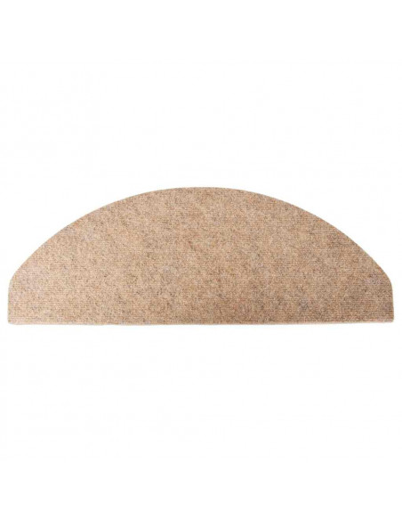 Tappetini Autoadesivi per Scale 30 pz Beige 65x22,5x3,5 cm