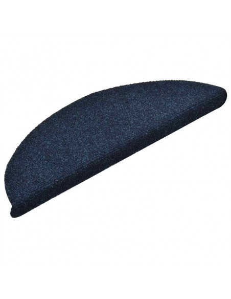 Tappetini Autoadesivi per Scale 30 pz Blu Marino 56x17x3 cm