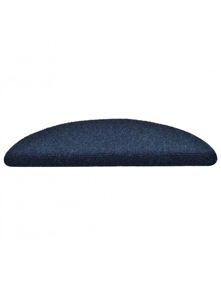 Tappetini Autoadesivi per Scale 30 pz Blu Marino 56x17x3 cm