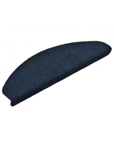 Tappetini Autoadesivi per Scale 30 pz Blu Marino 65x21x4 cm