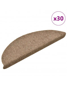 Tappetini Autoadesivi per Scale 30 pz Crema 56x17x3 cm