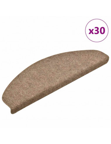 Tappetini Autoadesivi per Scale 30 pz Crema 65x21x4 cm