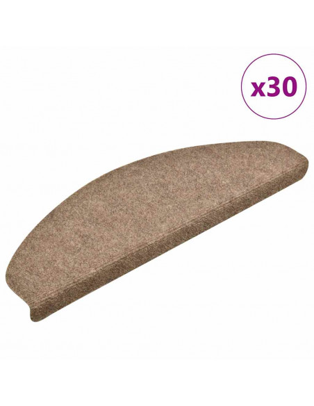 Tappetini Autoadesivi per Scale 30 pz Crema 65x21x4 cm