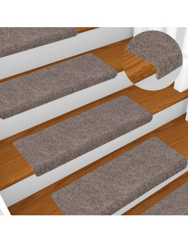 Tappetini Autoadesivi per Scale 30 pz Crema 65x21x4 cm