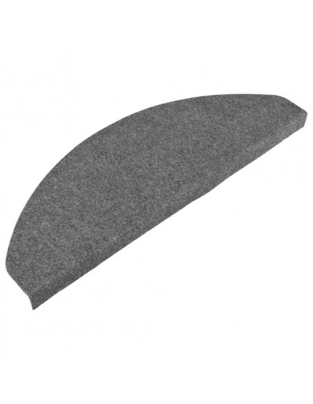 Tappetini Autoadesivi per Scale 30 pz Grigi 65x22,5x3,5 cm