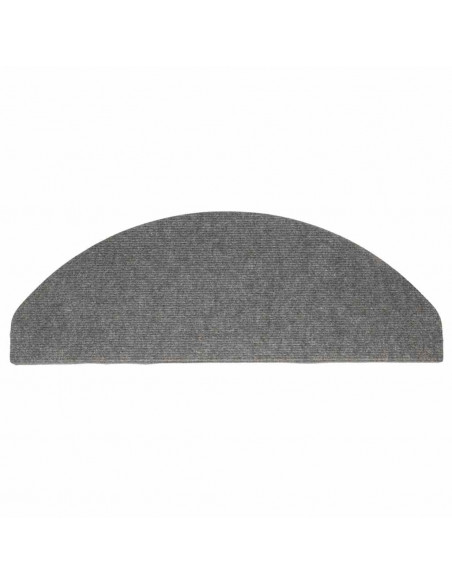 Tappetini Autoadesivi per Scale 30 pz Grigi 65x22,5x3,5 cm
