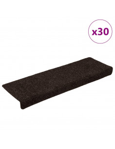Tappetini Autoadesivi per Scale 30 pz Marrone 65x21x4 cm