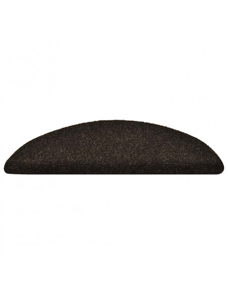 Tappetini Autoadesivi per Scale 30 pz Marrone Scuro 56x17x3 cm