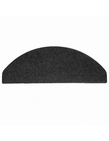 Tappetini Autoadesivi per Scale 30 pz Neri 65x22,5x3,5 cm