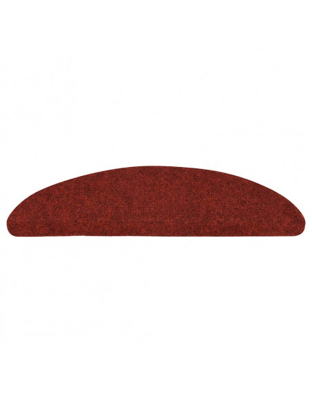 Tappetini Autoadesivi per Scale 30 pz Rossi 56x17x3 cm