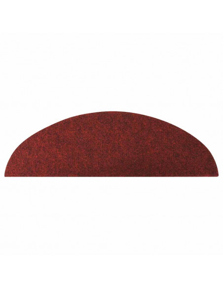 Tappetini Autoadesivi per Scale 30 pz Rossi 56x17x3 cm