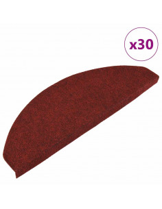 Tappetini Autoadesivi per Scale 30 pz Rossi 65x22,5x3,5 cm