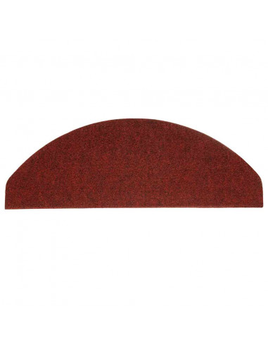 Tappetini Autoadesivi per Scale 30 pz Rossi 65x22,5x3,5 cm