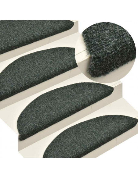 Tappetini Autoadesivi per Scale 30 pz Verdi 56x17x3 cm