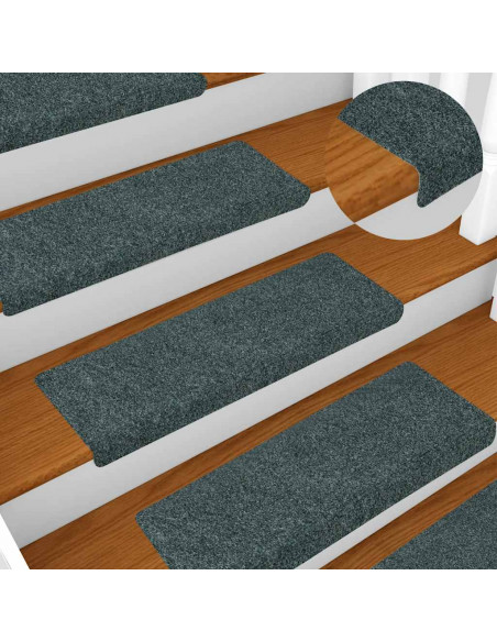 Tappetini Autoadesivi per Scale 30 pz Verdi 65x21x4 cm
