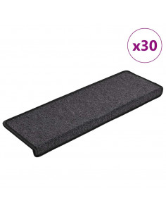 Tappetini per Scale 30 pz 65x21x4 cm Antracite