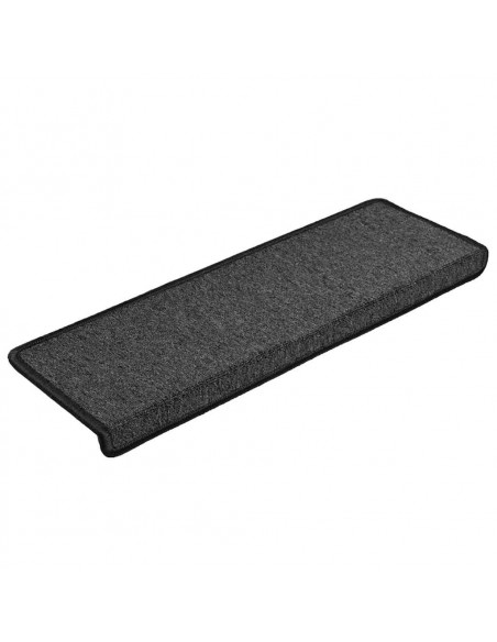 Tappetini per Scale 30 pz 65x21x4 cm Antracite