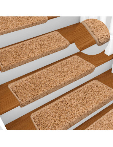 Tappetini per Scale 30 pz 65x21x4 cm Beige