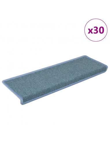 Tappetini per Scale 30 pz 65x21x4 cm Blu