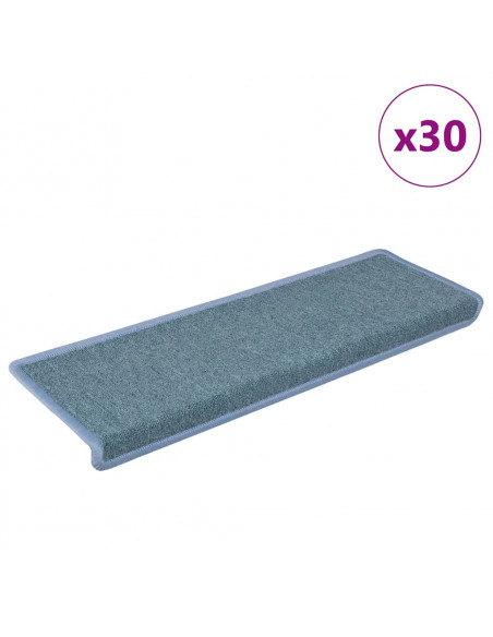Tappetini per Scale 30 pz 65x21x4 cm Blu